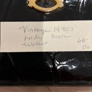 Vintage 1970’s Lady Bosch Wallet Patent Leather